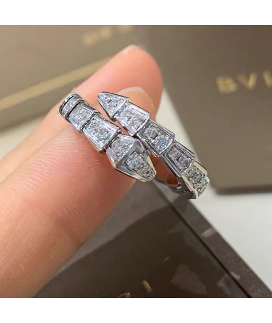 BVLGARI Белое кольцо из белого золота, фото 4