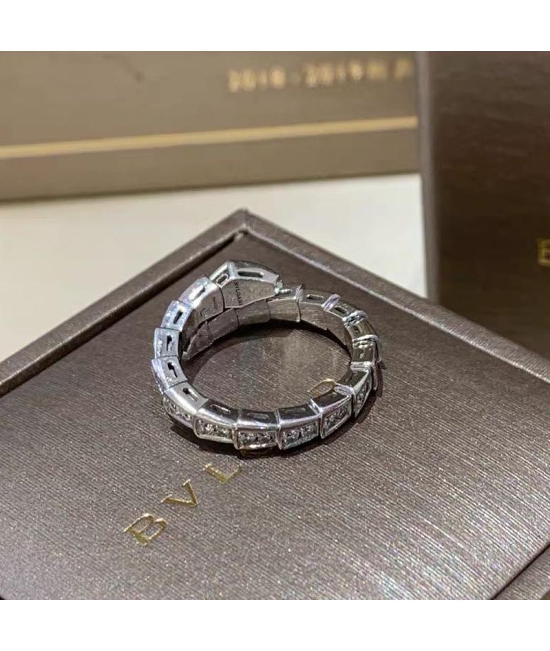 BVLGARI Белое кольцо из белого золота, фото 7