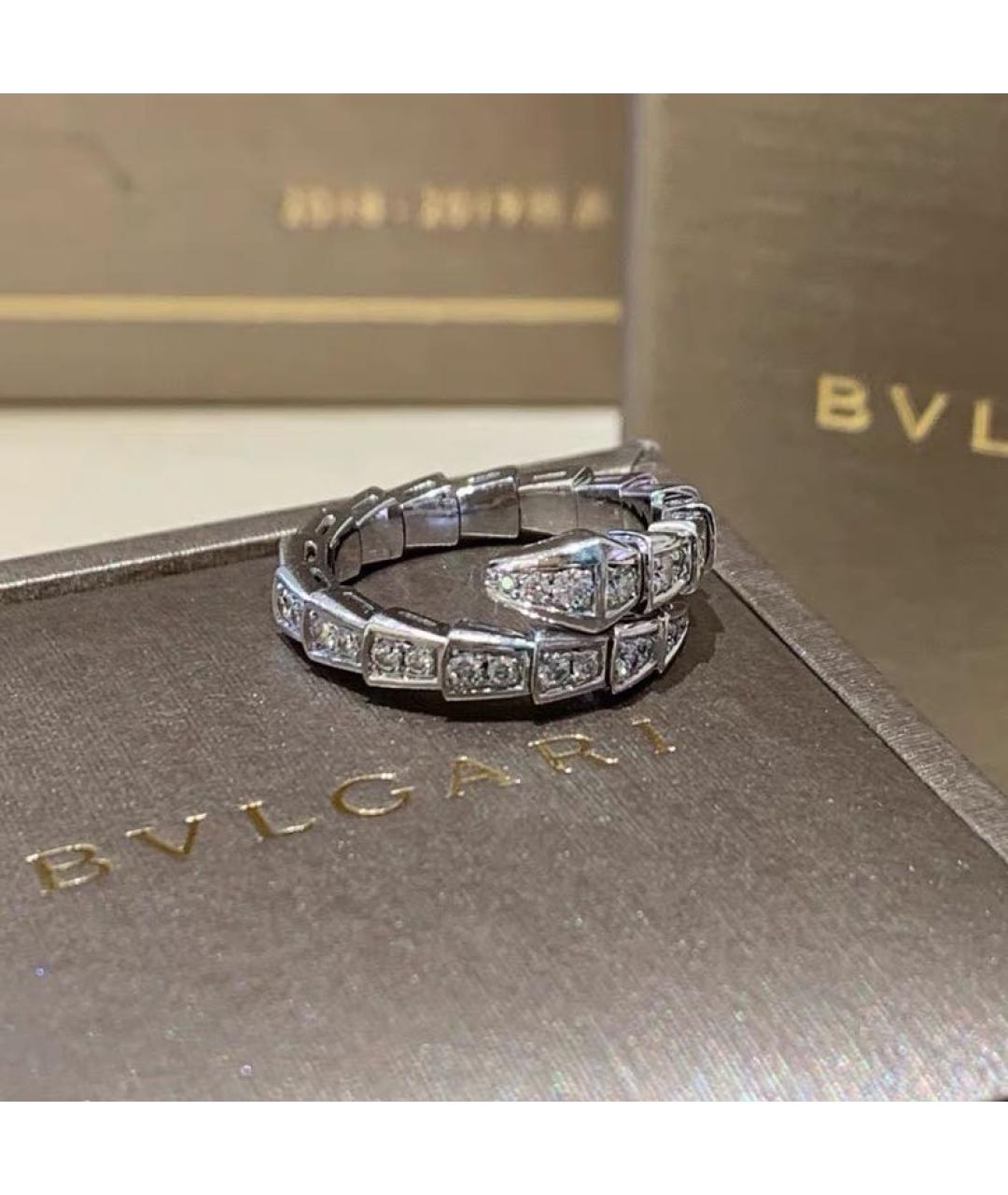 BVLGARI Белое кольцо из белого золота, фото 3