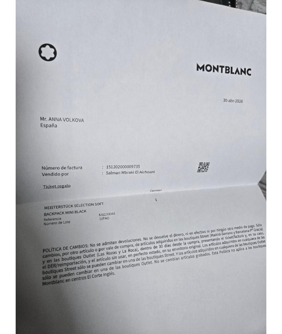 MONTBLANC Черный кожаный рюкзак, фото 5
