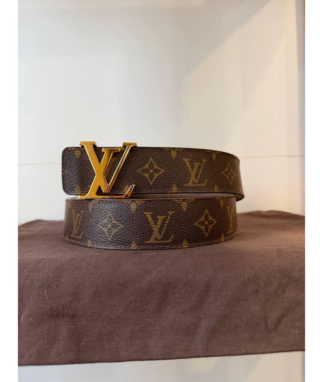 LOUIS VUITTON Коричневый ремень, фото 6