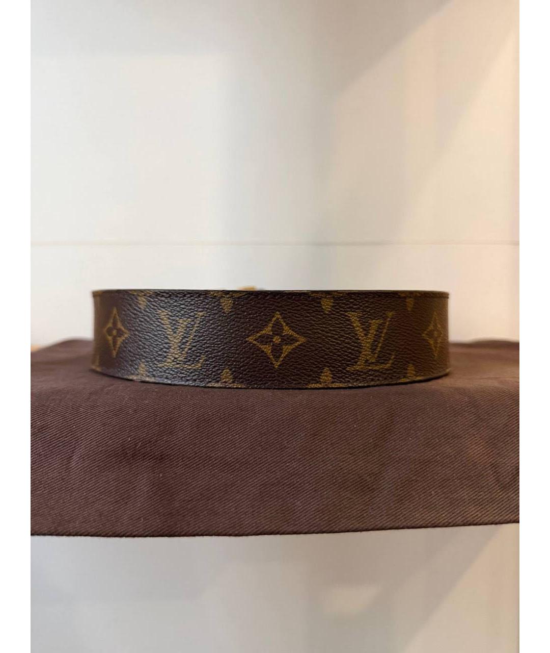 LOUIS VUITTON Коричневый ремень, фото 5