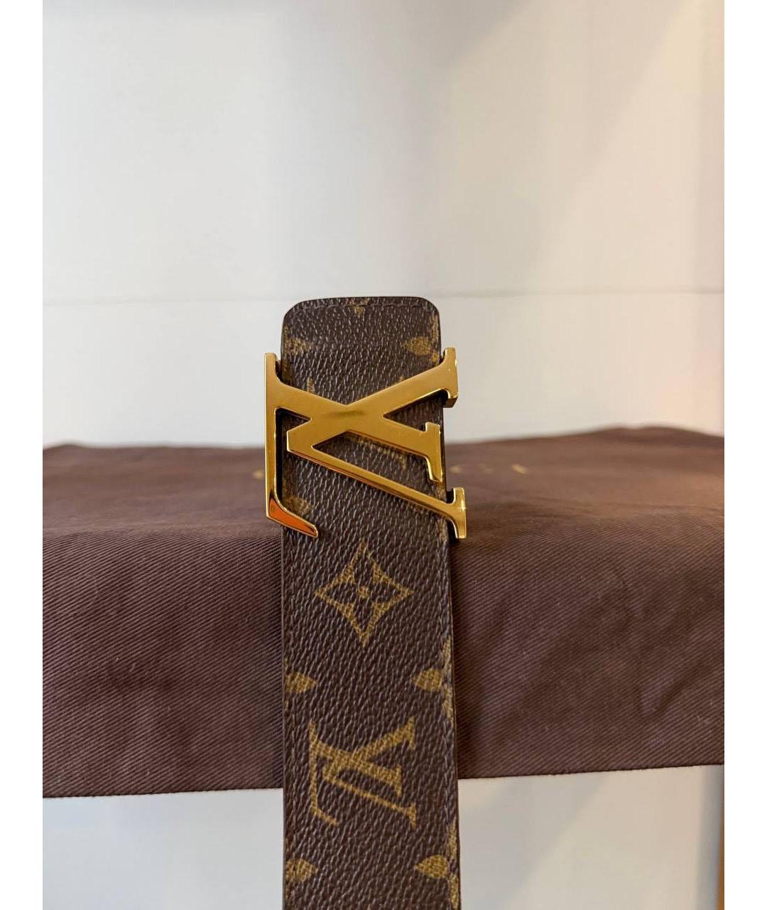 LOUIS VUITTON Коричневый ремень, фото 4