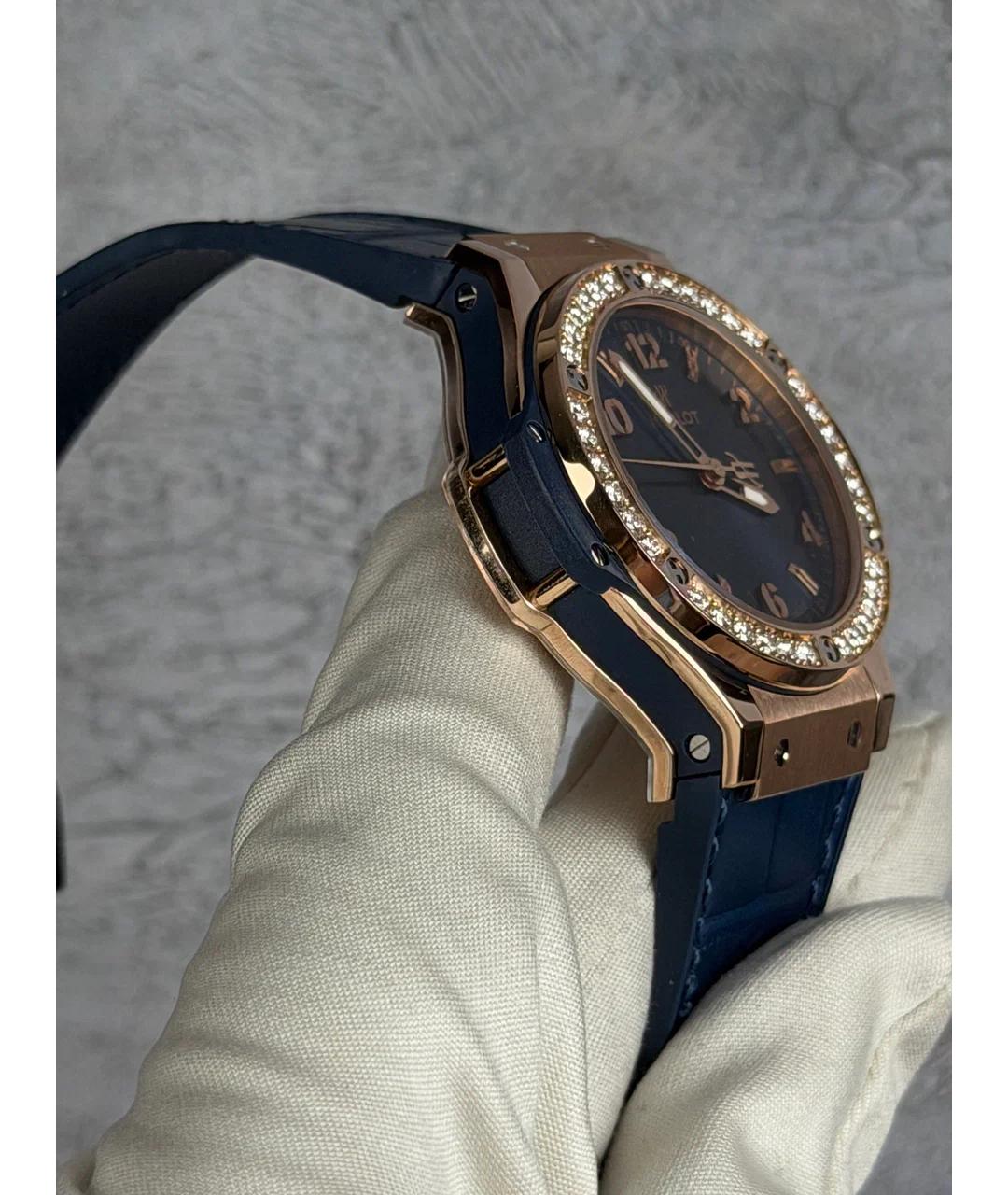 HUBLOT Синие часы из розового золота, фото 5