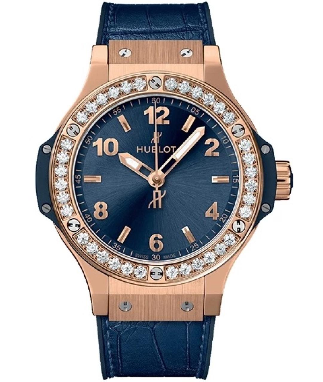 HUBLOT Синие часы из розового золота, фото 9