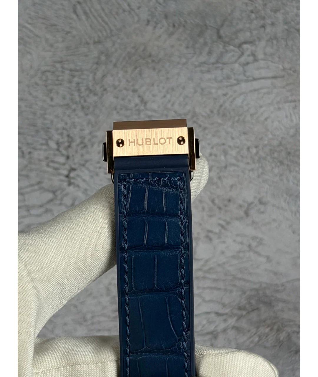 HUBLOT Синие часы из розового золота, фото 7
