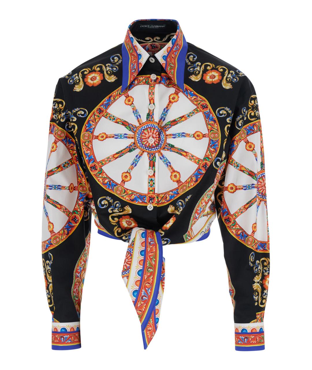 DOLCE&GABBANA Мульти хлопковая рубашка, фото 1