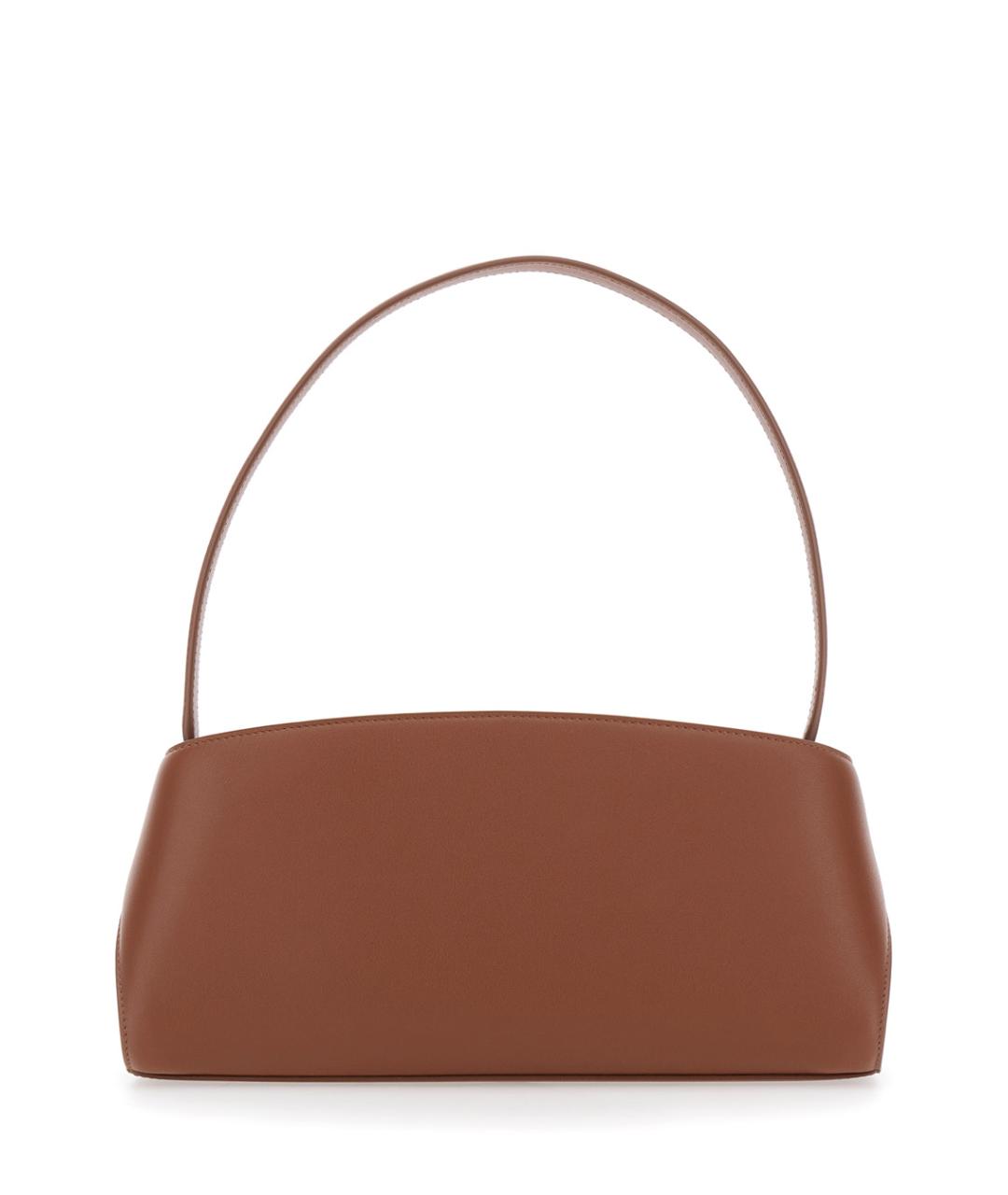 FERRAGAMO Коричневая кожаная сумка через плечо, фото 2