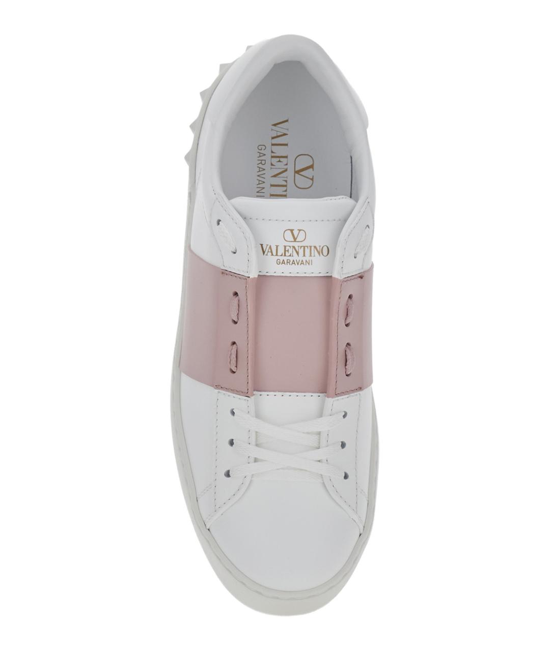 VALENTINO Белые кожаные кроссовки, фото 4