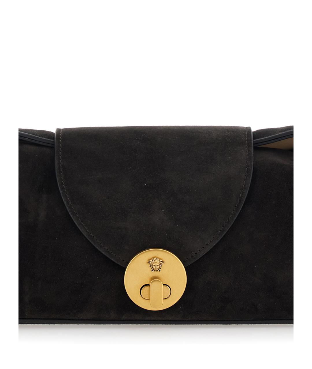 VERSACE Коричневая кожаная сумка через плечо, фото 3
