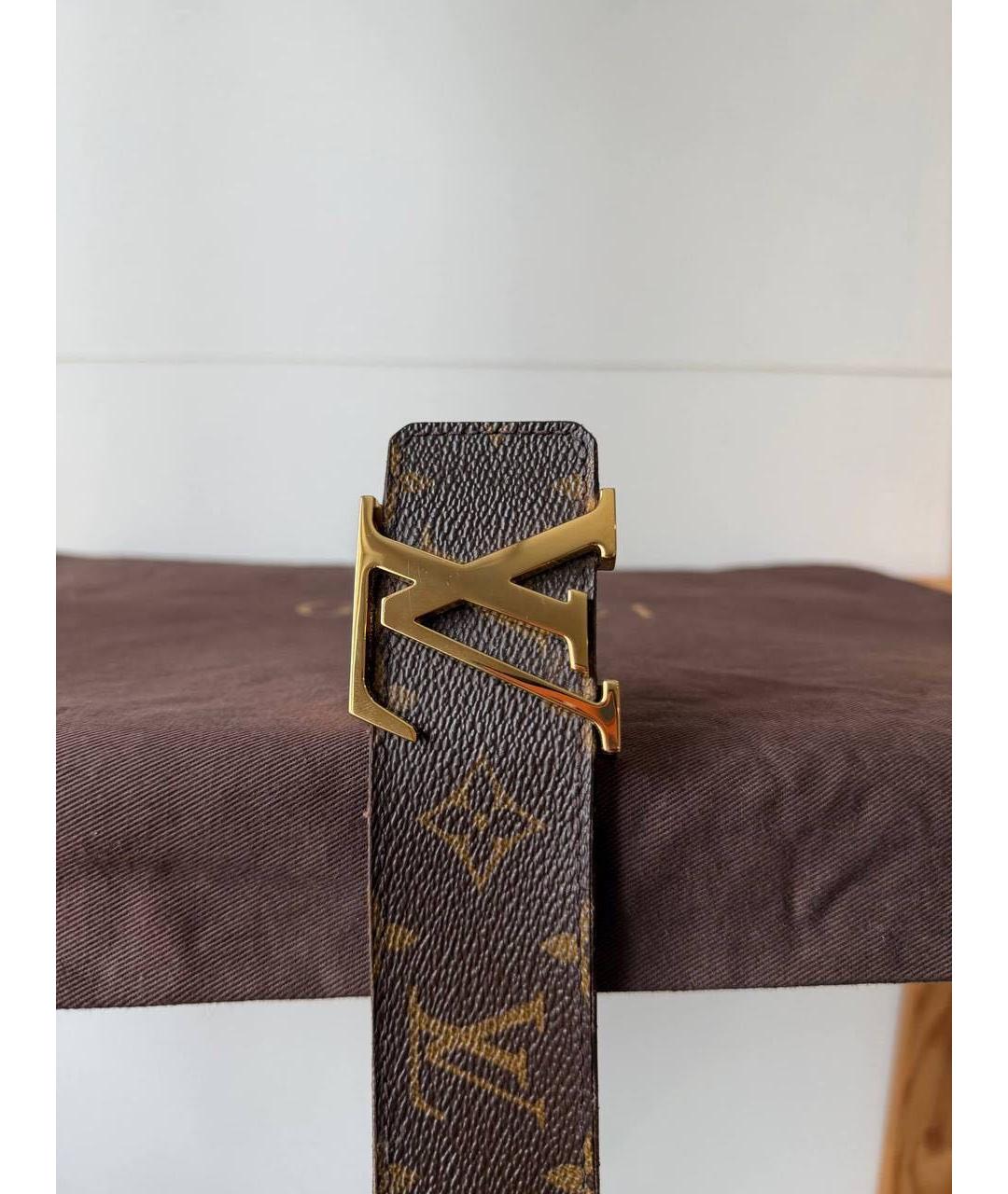LOUIS VUITTON Коричневый ремень, фото 4