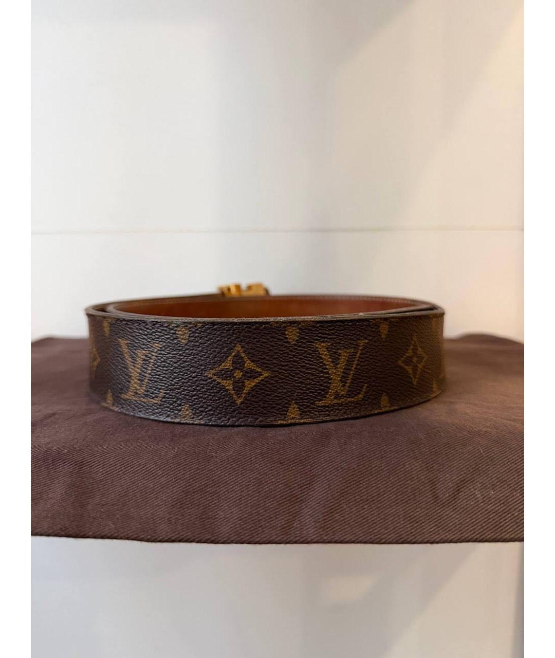 LOUIS VUITTON Коричневый ремень, фото 3