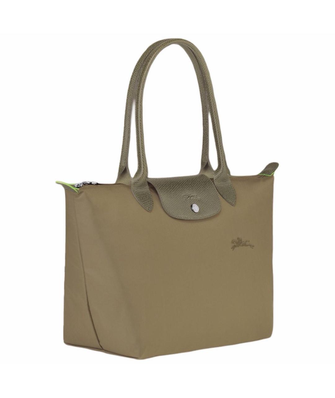 LONGCHAMP Хаки нейлоновая сумка тоут, фото 2