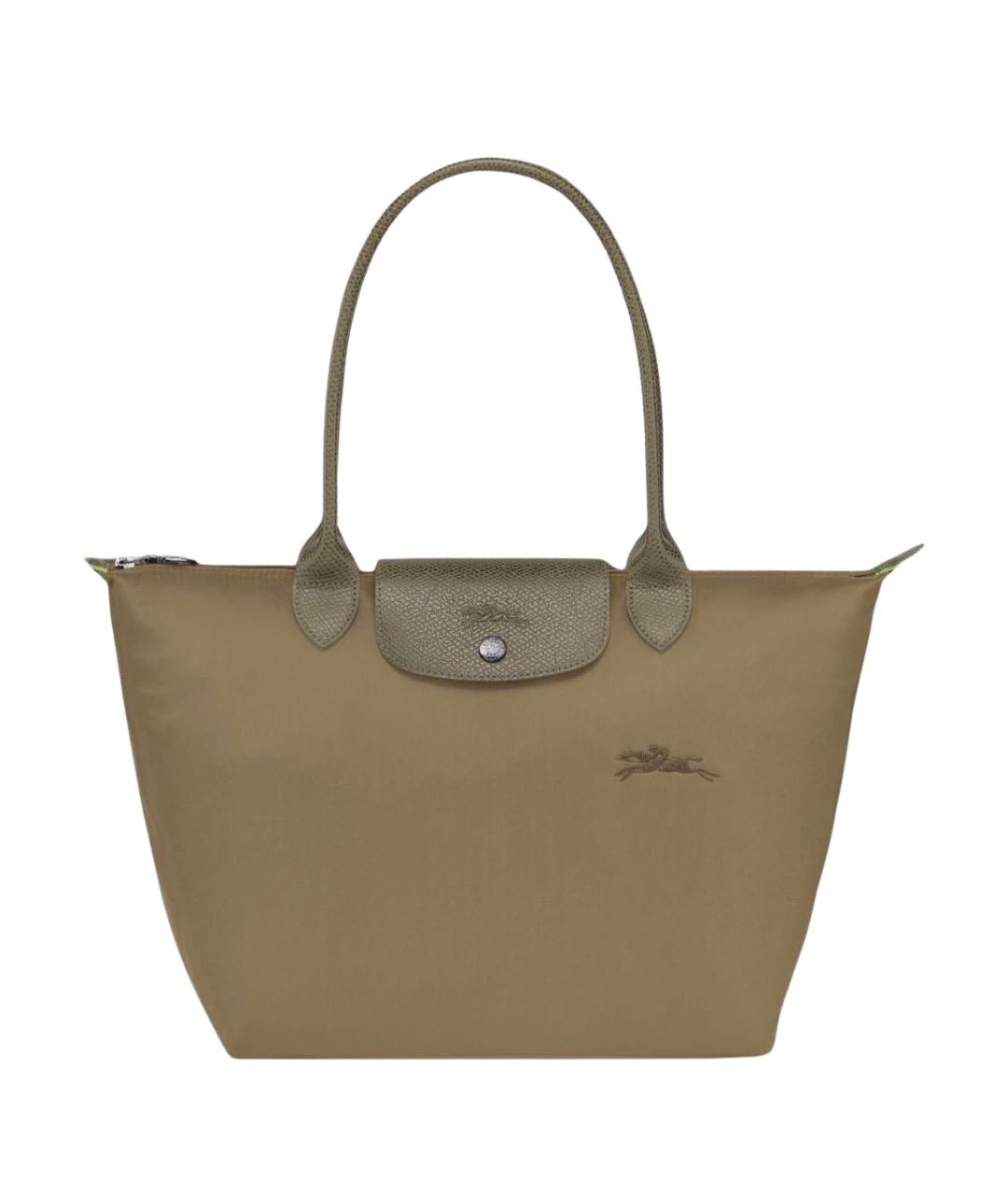 LONGCHAMP Хаки нейлоновая сумка тоут, фото 1