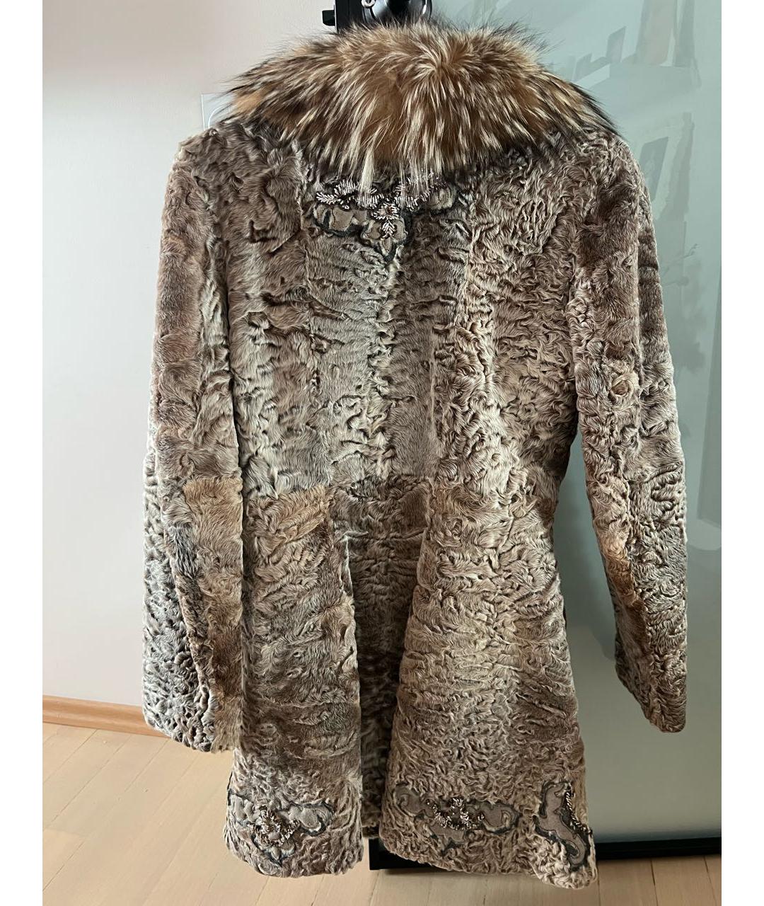 PRADA Серая меховая дубленка, фото 3