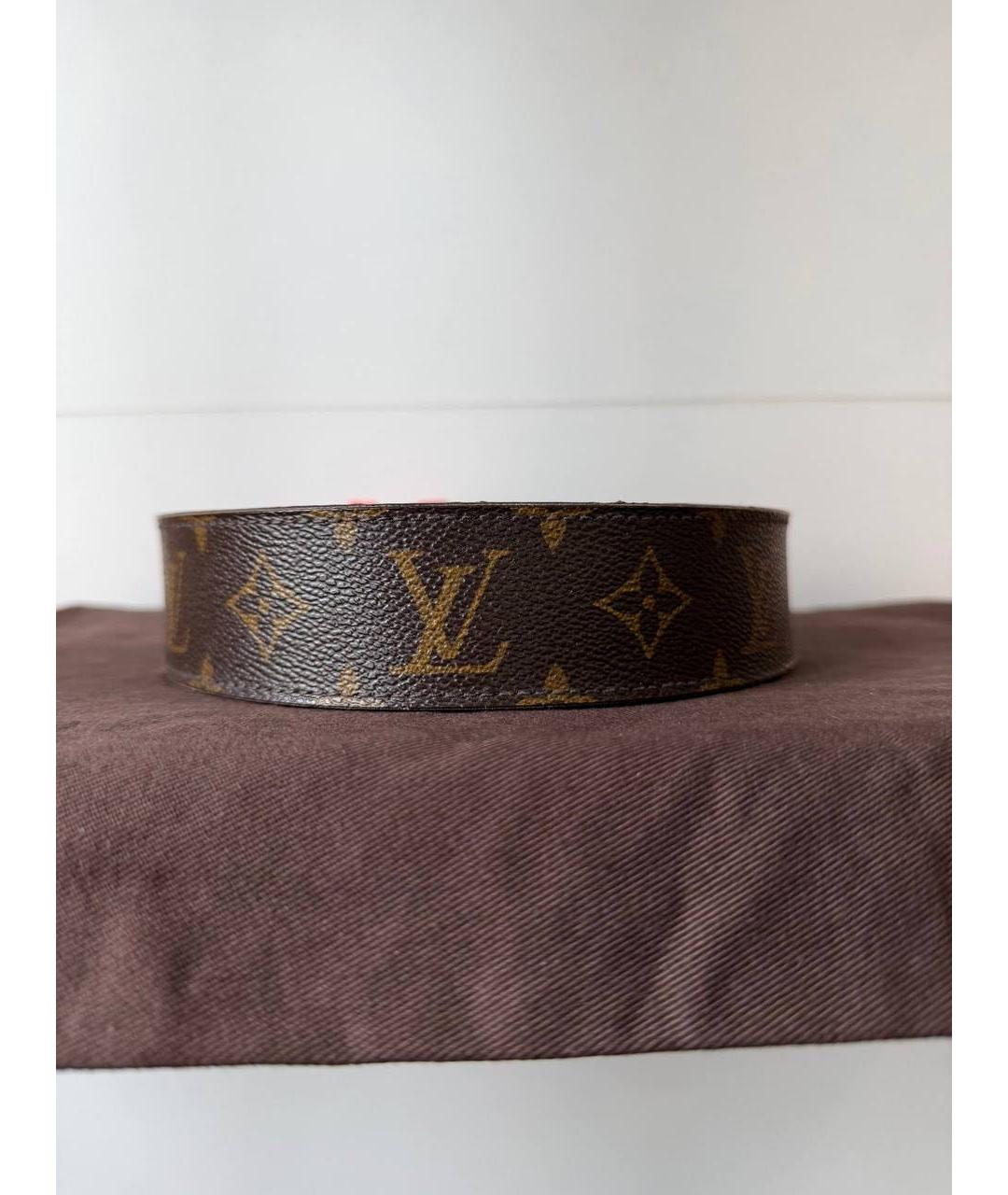 LOUIS VUITTON Коричневый ремень, фото 4
