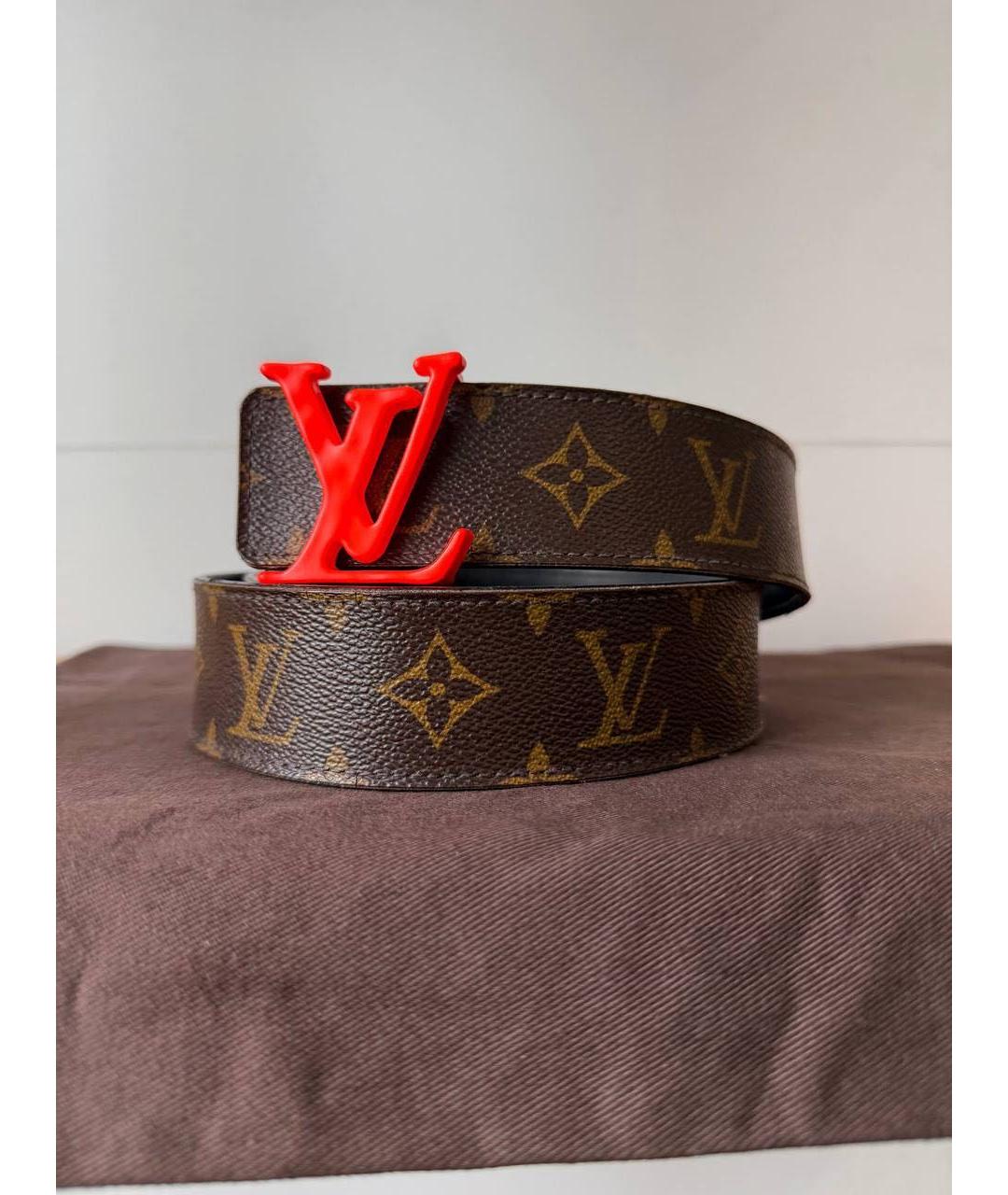 LOUIS VUITTON Коричневый ремень, фото 6