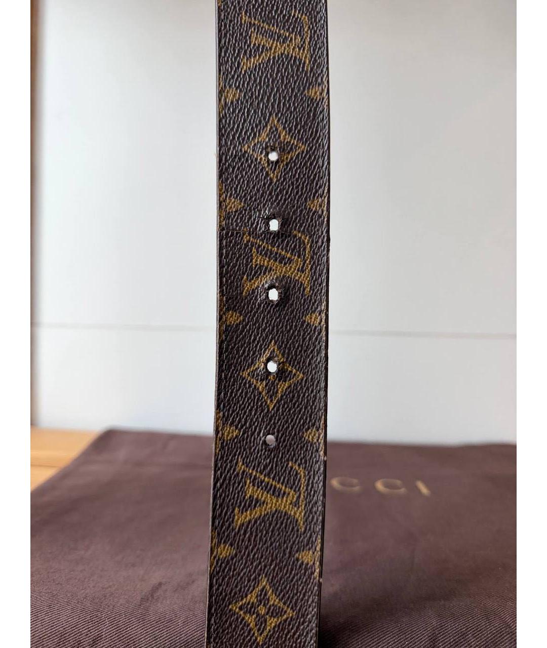 LOUIS VUITTON Коричневый ремень, фото 3