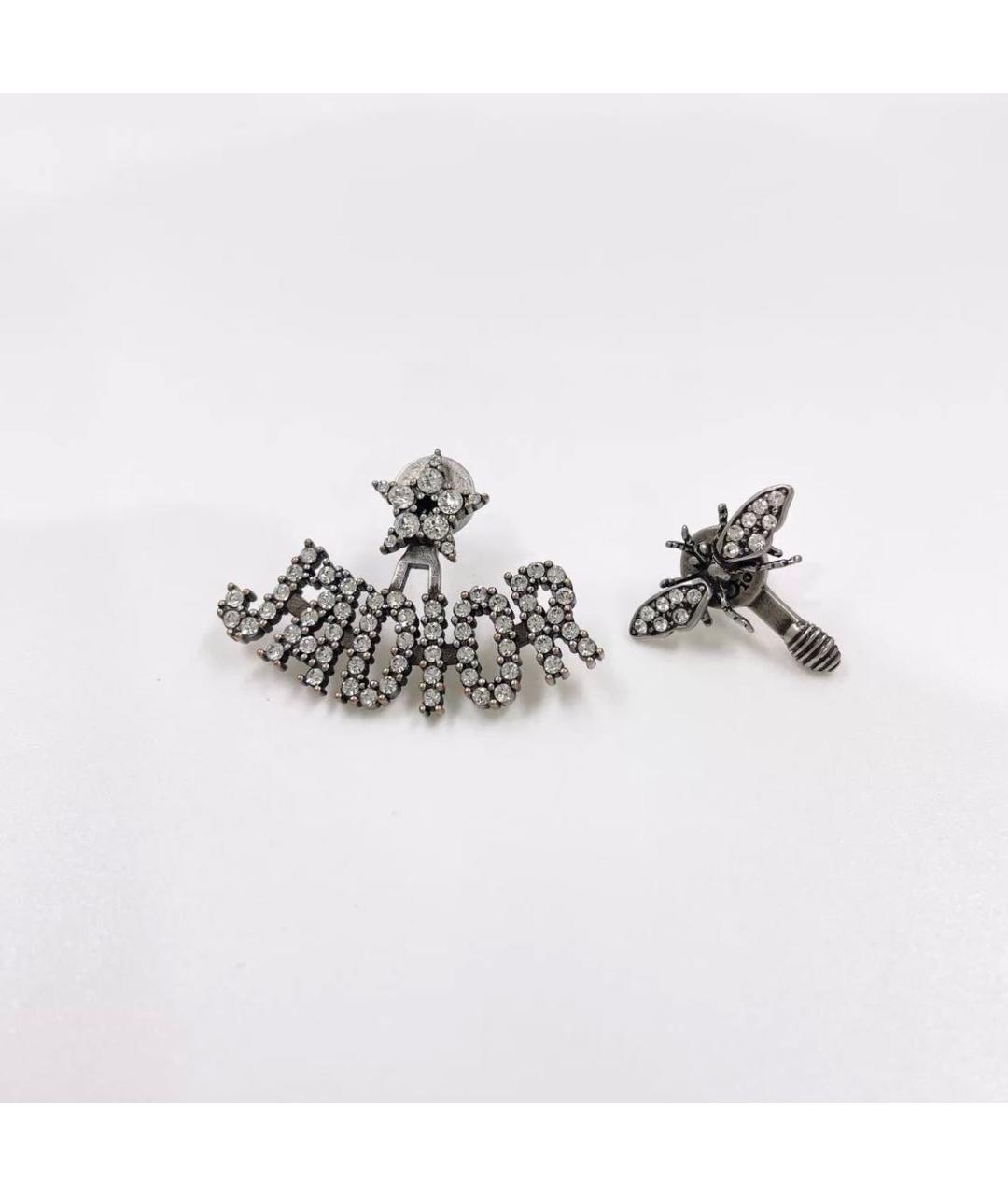 CHRISTIAN DIOR Серебряные металлические серьги, фото 5