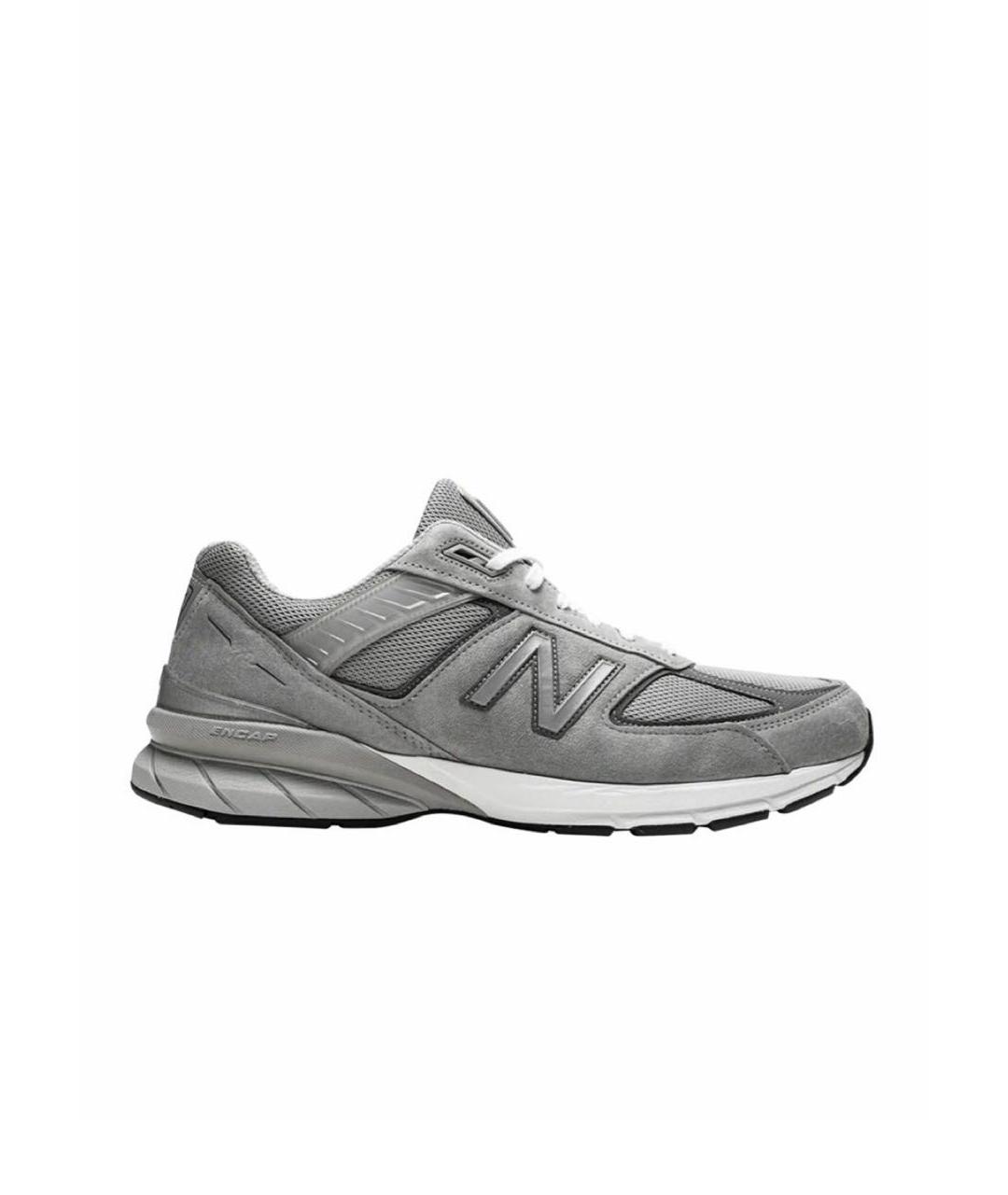 NEW BALANCE Серые замшевые низкие кроссовки / кеды, фото 6