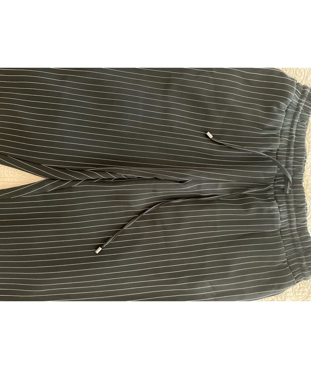 DKNY Черные вискозные прямые брюки, фото 4