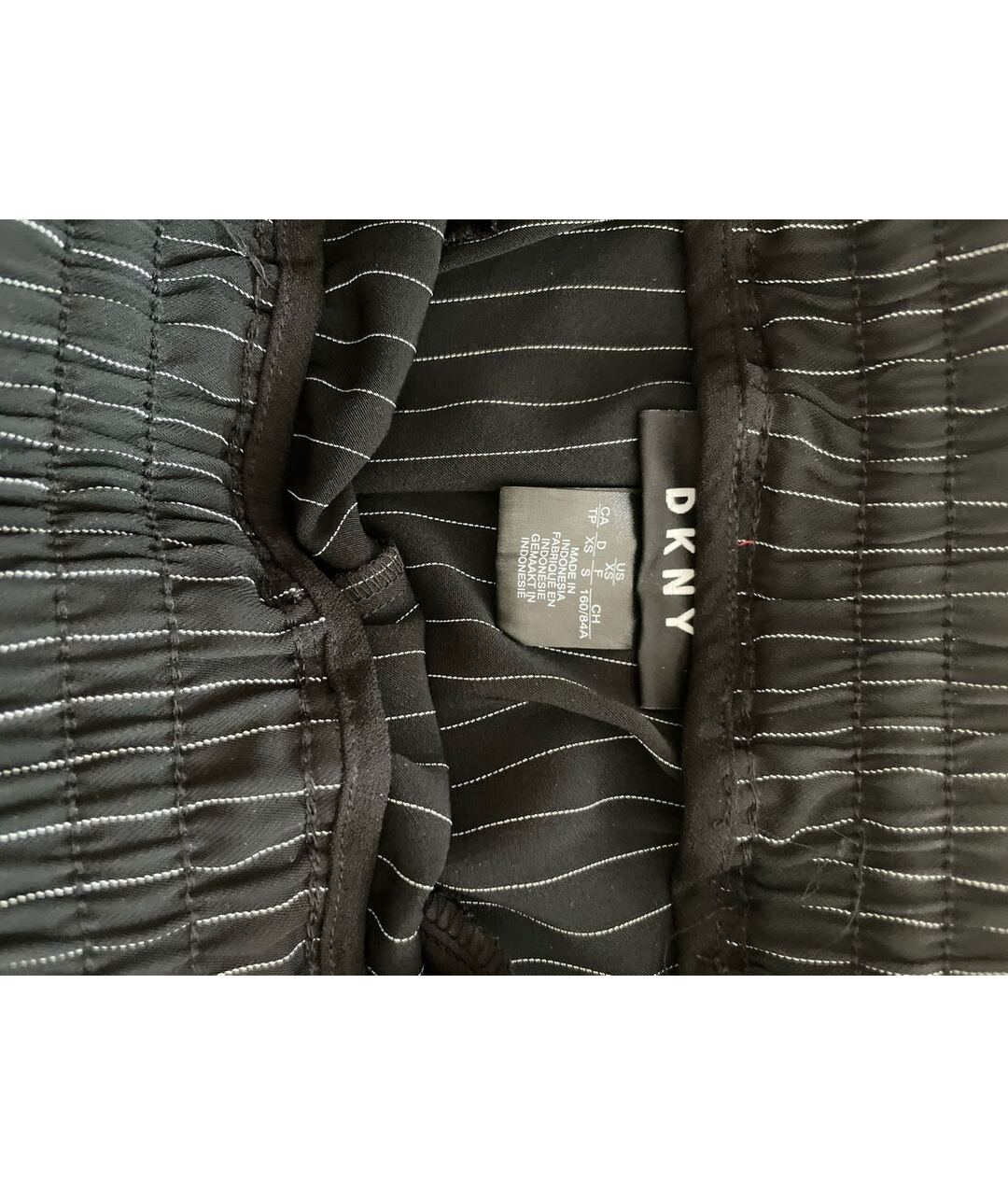 DKNY Черные вискозные прямые брюки, фото 3
