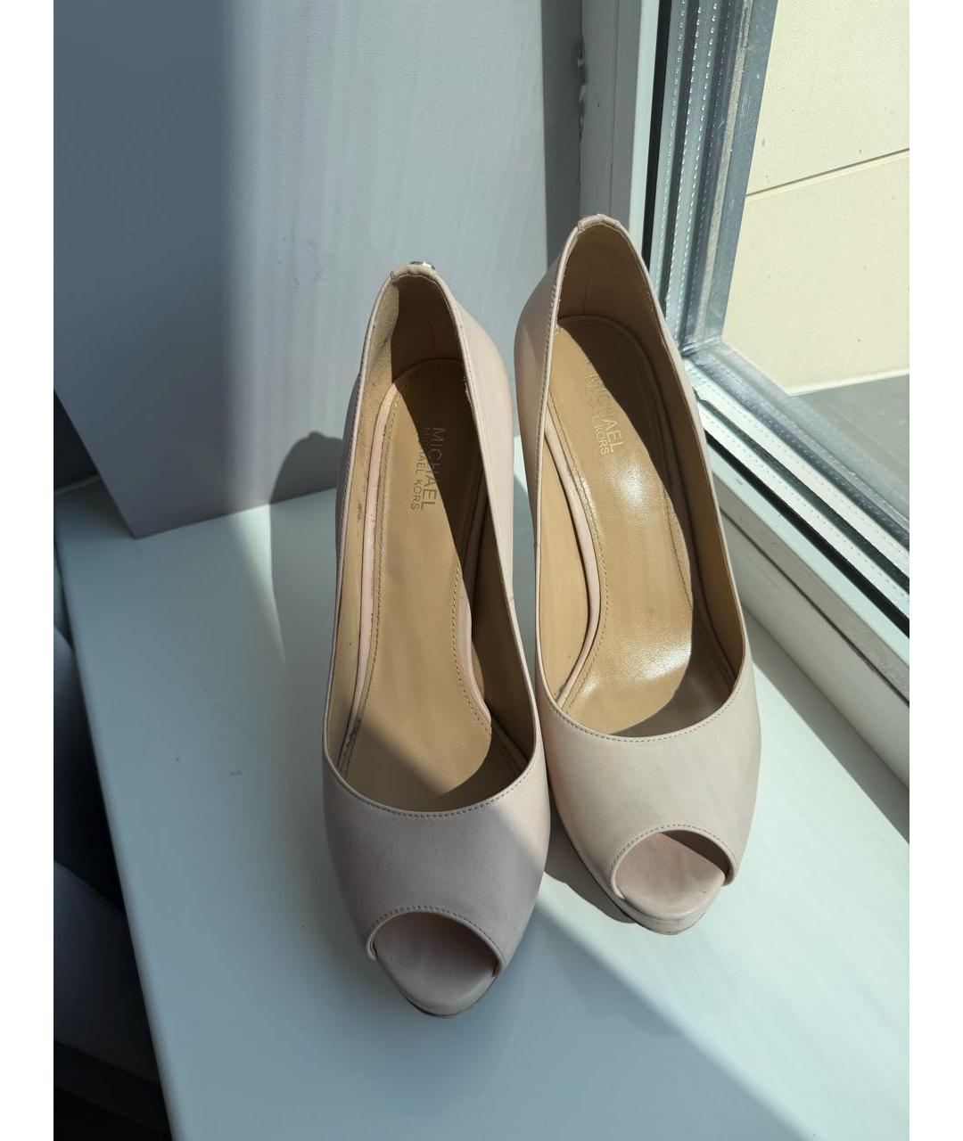 MICHAEL KORS Розовые кожаные туфли, фото 2