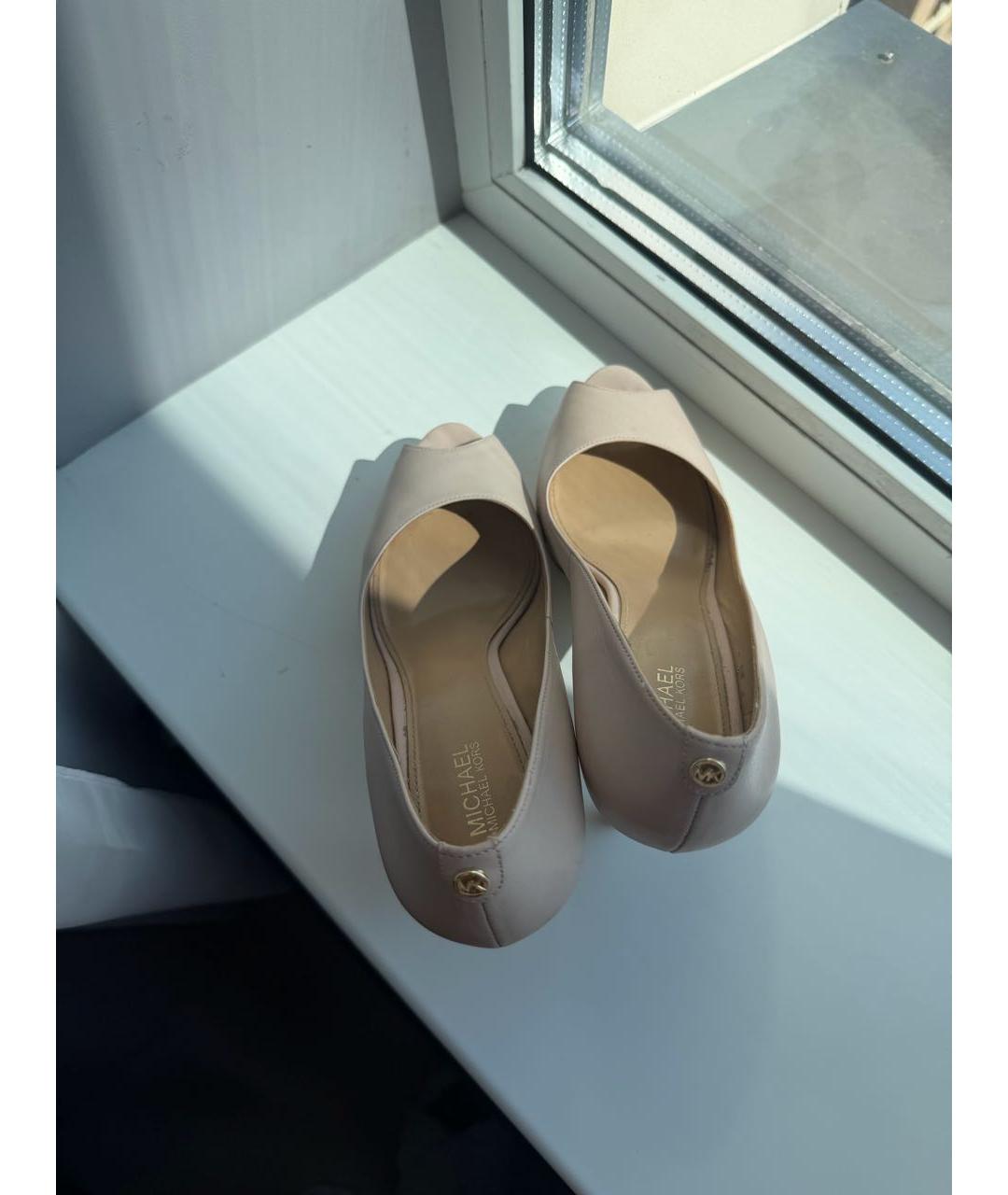 MICHAEL KORS Розовые кожаные туфли, фото 3
