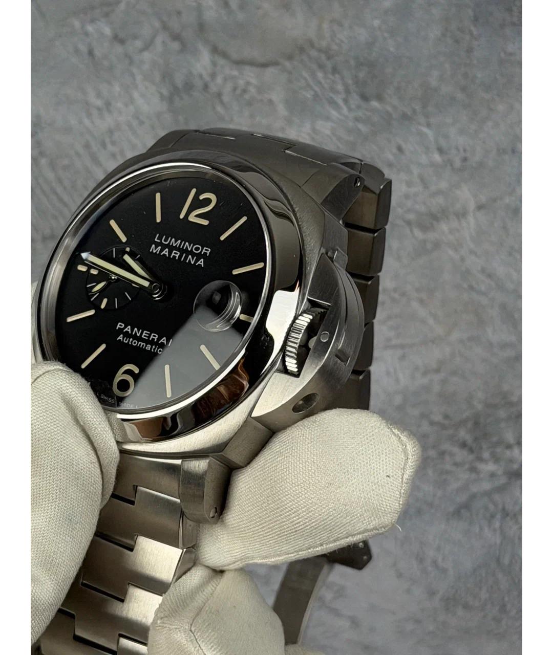 PANERAI Черные стальные часы, фото 3