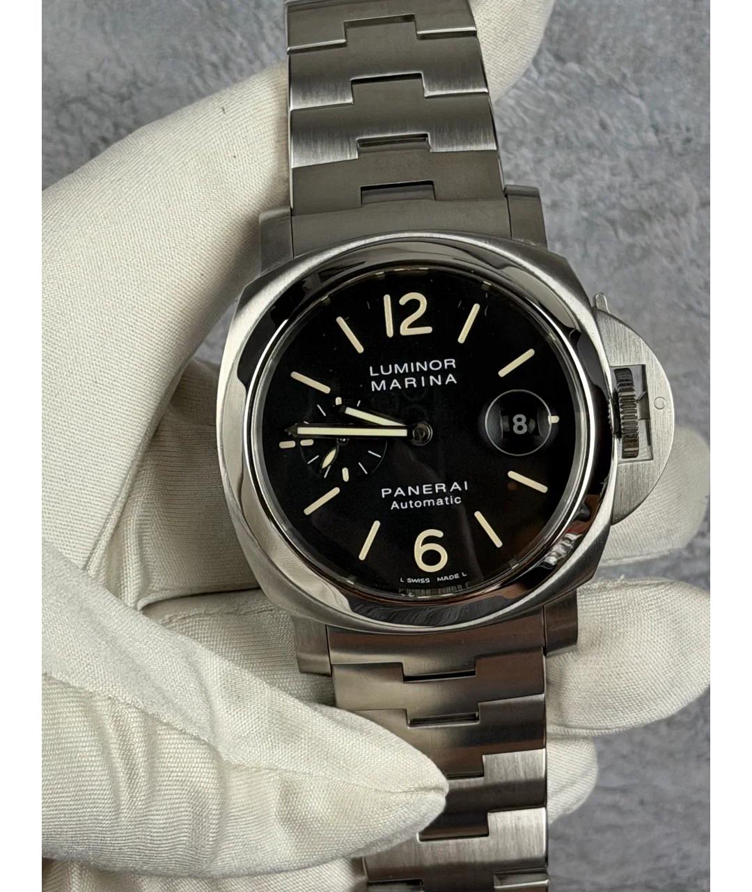 PANERAI Черные стальные часы, фото 2