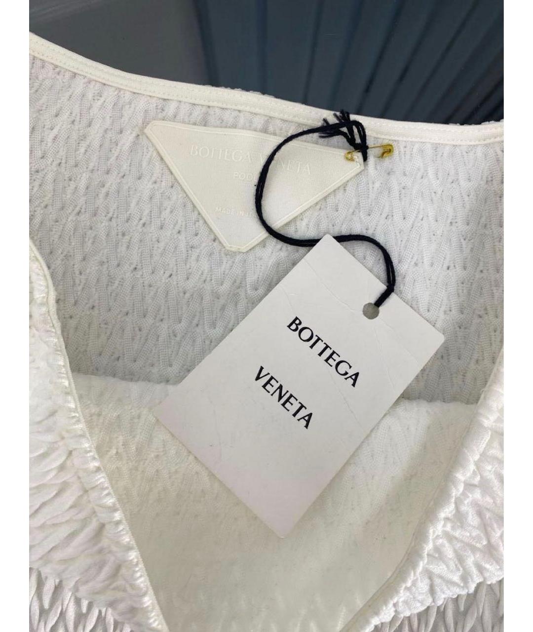 BOTTEGA VENETA Белый полиамидовый купальник, фото 6