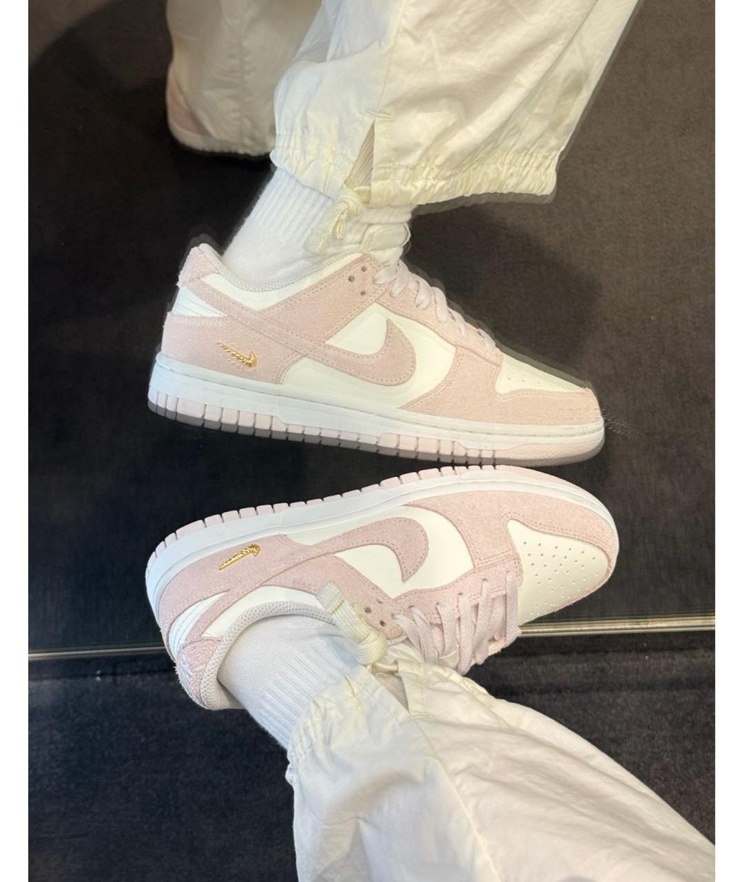 NIKE Розовые замшевые кеды, фото 8