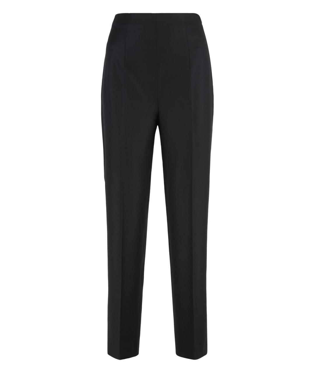 ALBERTA FERRETTI Черные шерстяные брюки узкие, фото 1