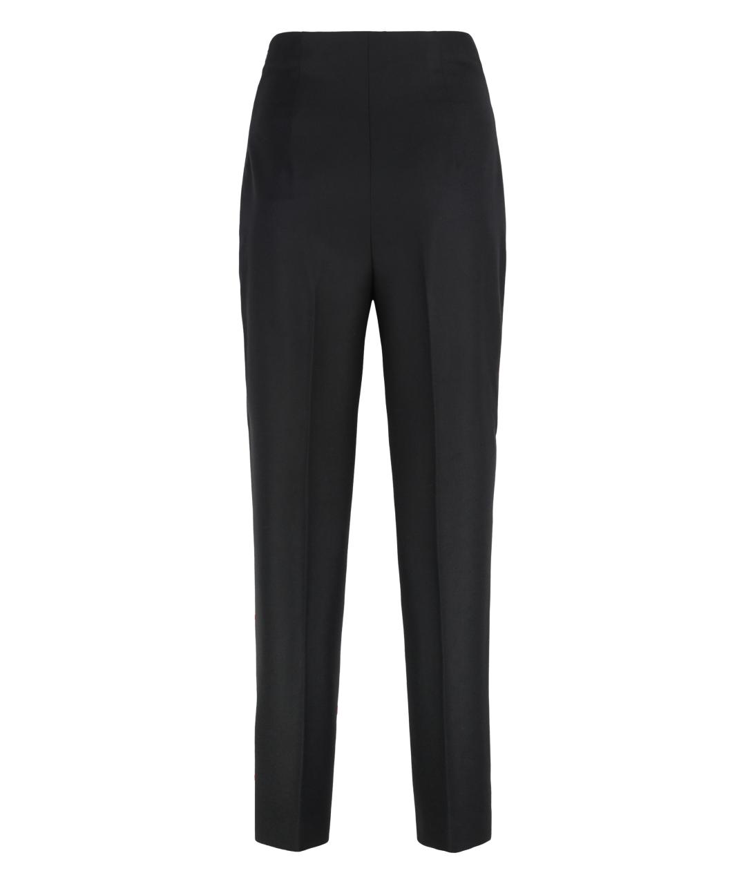 ALBERTA FERRETTI Черные шерстяные брюки узкие, фото 2