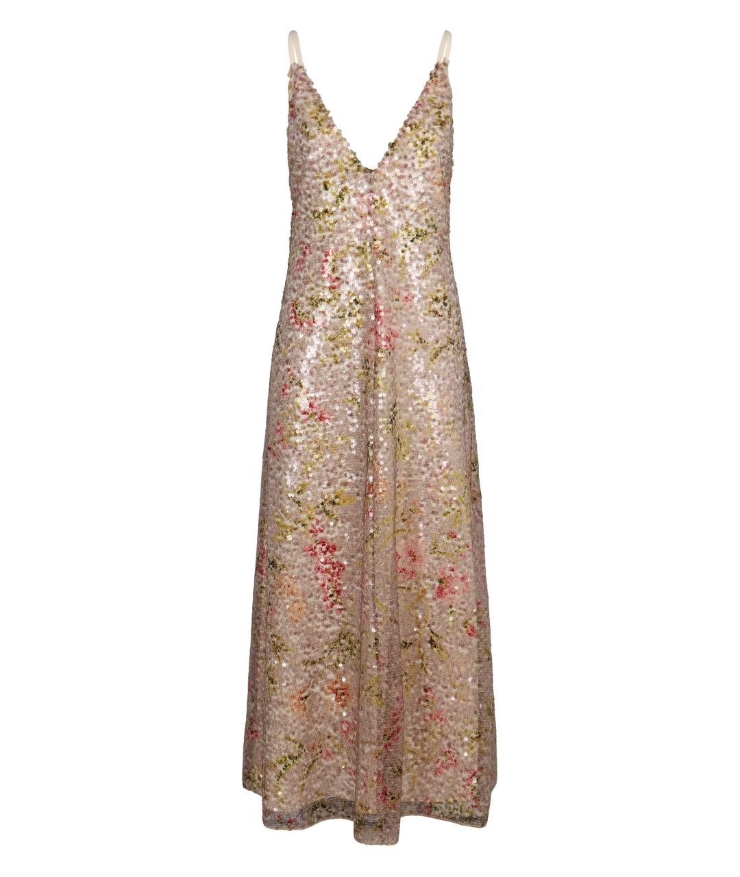 ALBERTA FERRETTI Мульти полиэстеровое вечернее платье, фото 2