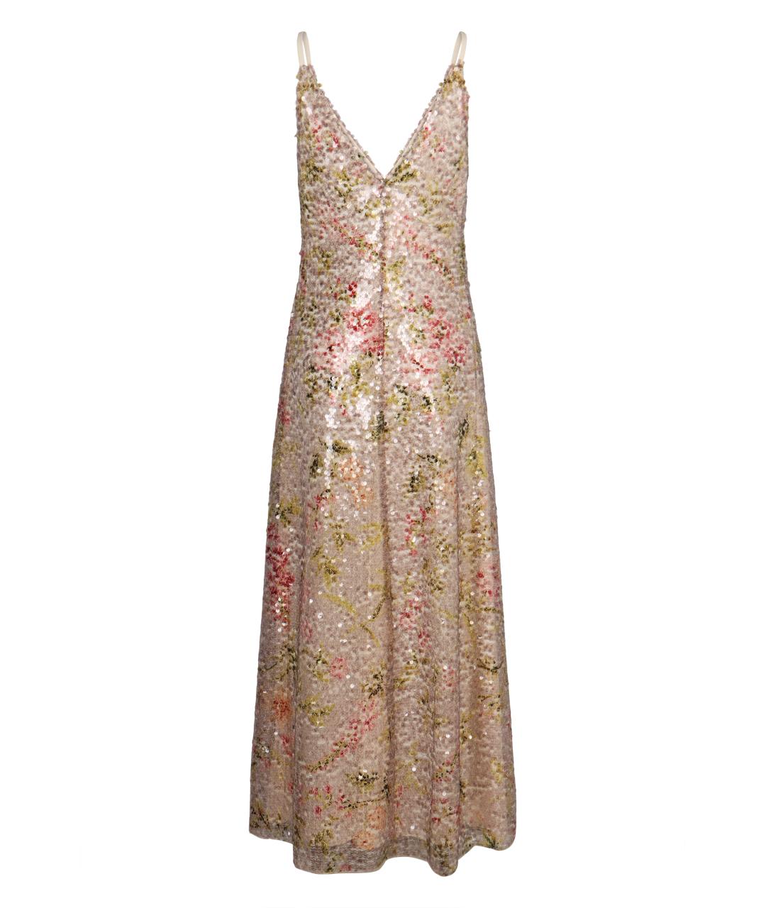 ALBERTA FERRETTI Мульти полиэстеровое вечернее платье, фото 1