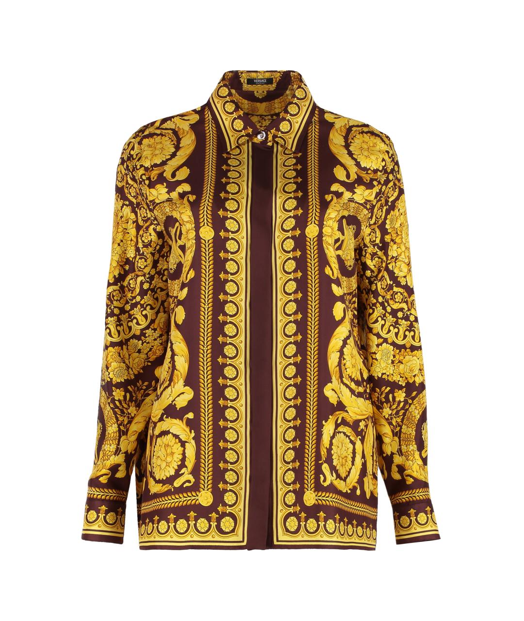 VERSACE Мульти шелковая рубашка, фото 1