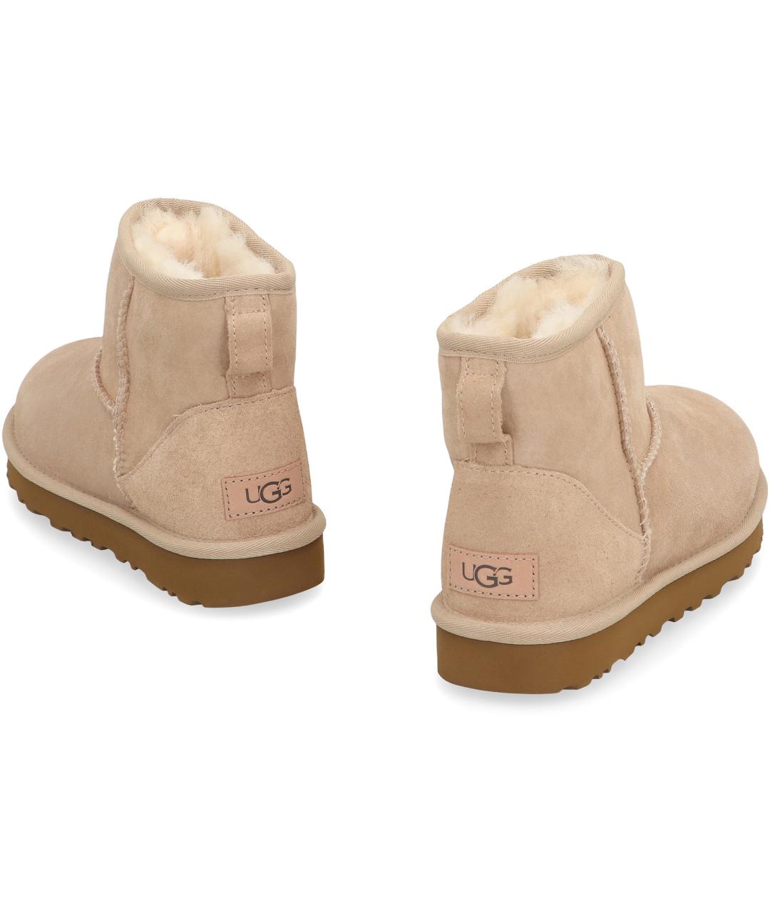 UGG Бежевые замшевые ботинки, фото 4