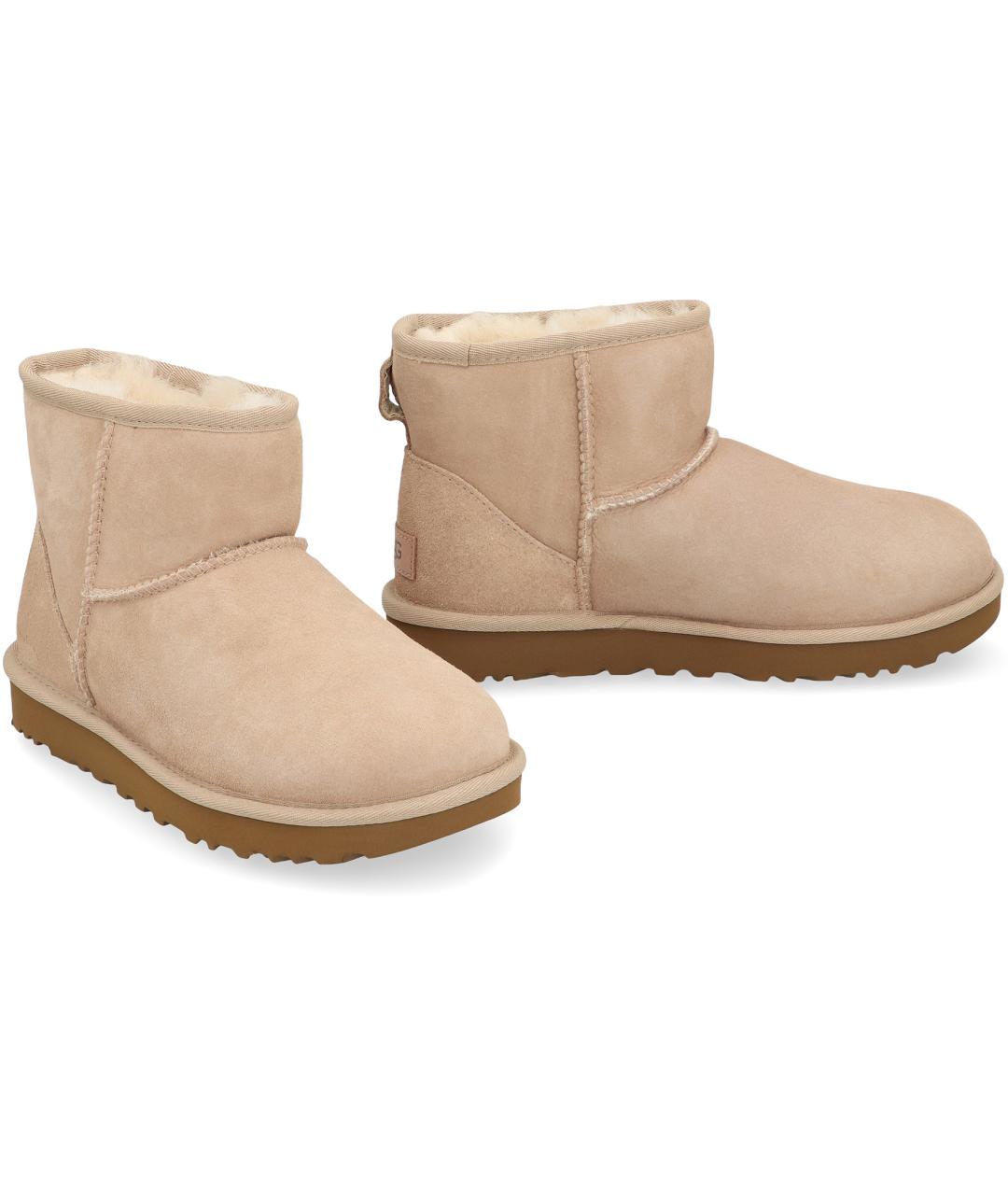 UGG Бежевые замшевые ботинки, фото 3