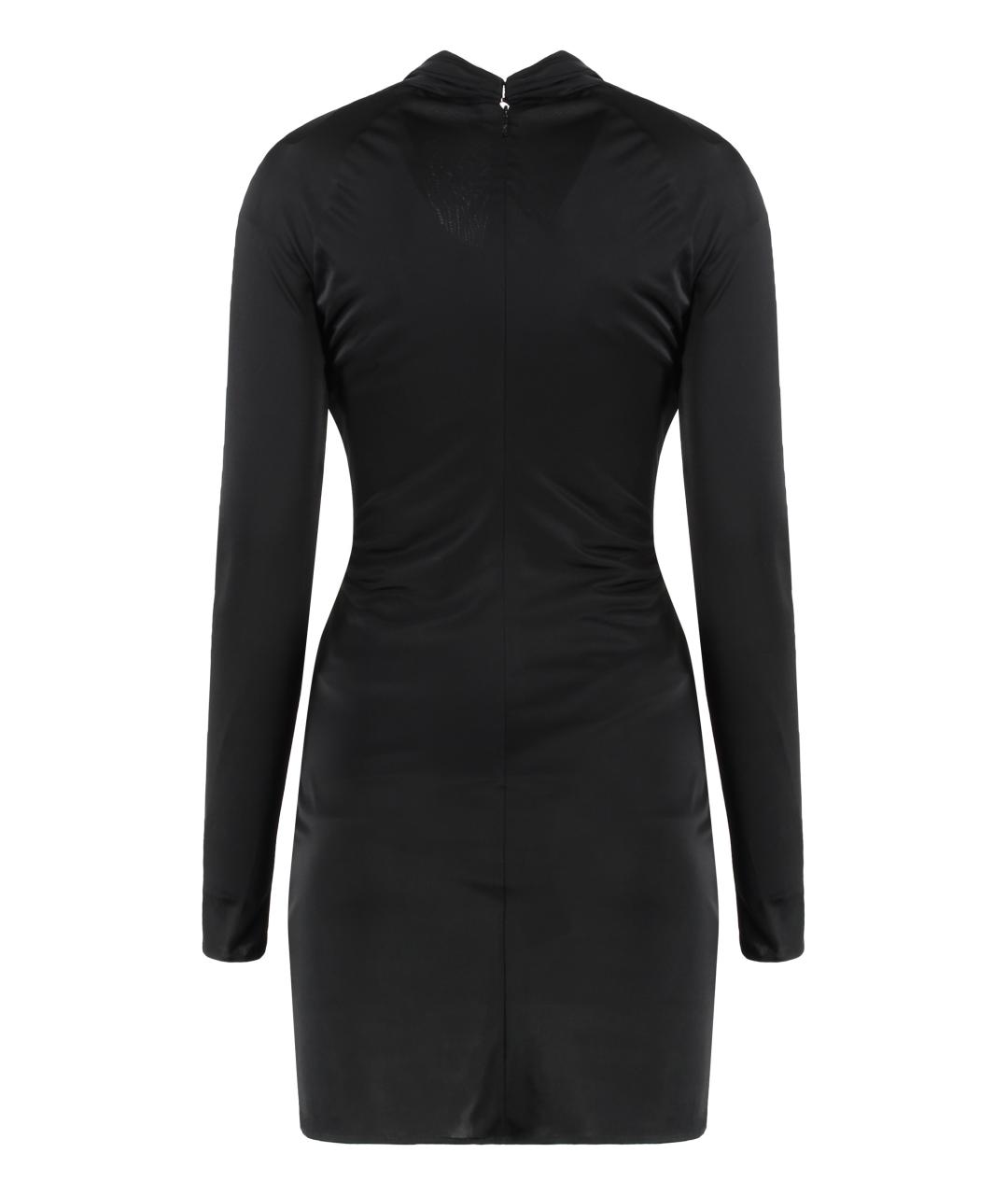 VERSACE Черное вискозное платье, фото 2