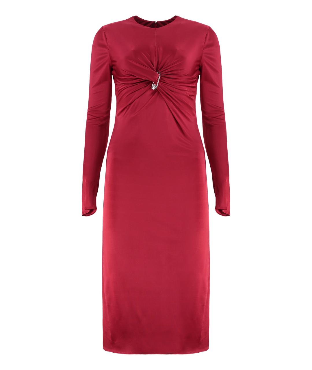 VERSACE Красное вискозное платье, фото 1