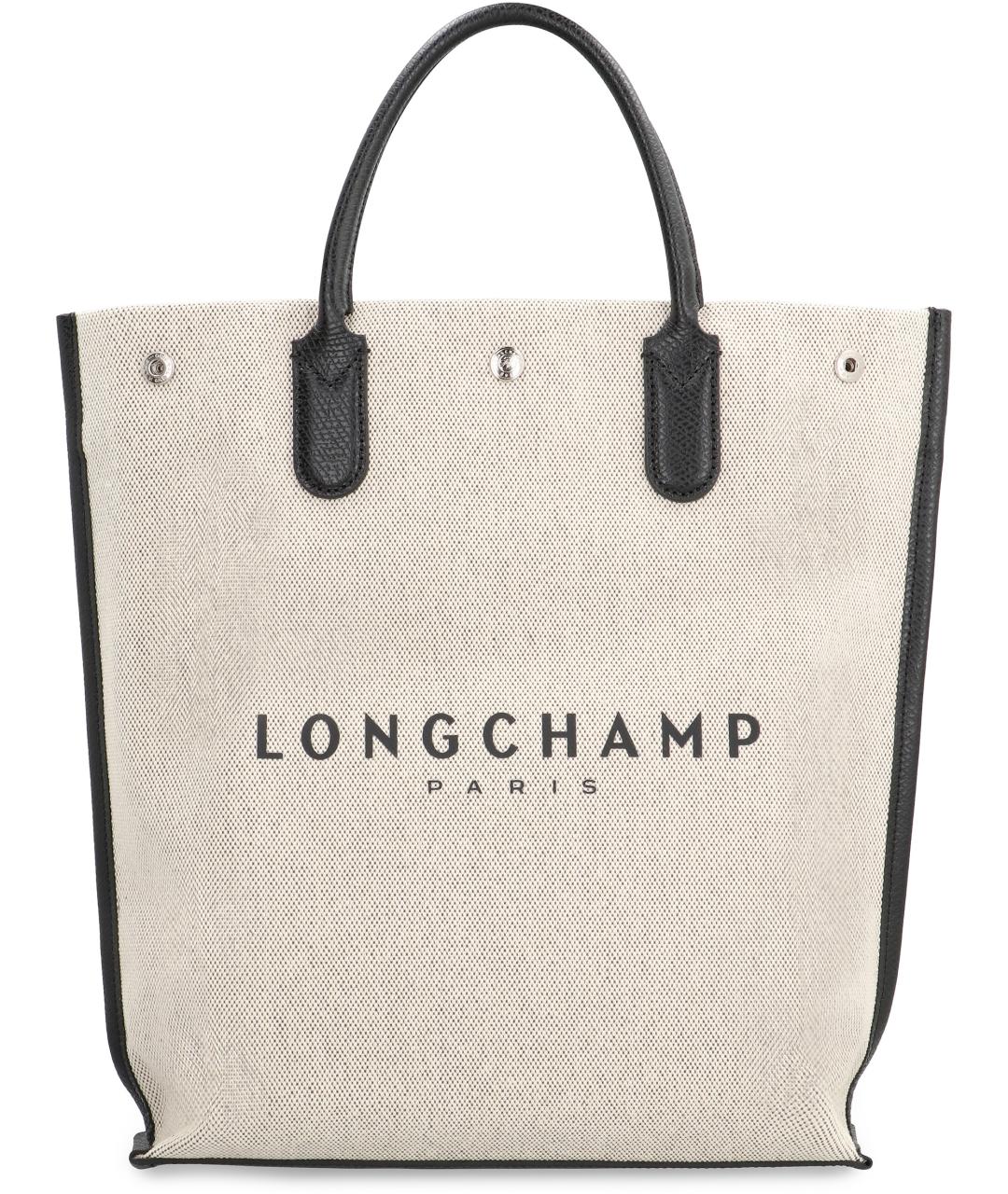LONGCHAMP Белая хлопковая сумка тоут, фото 2
