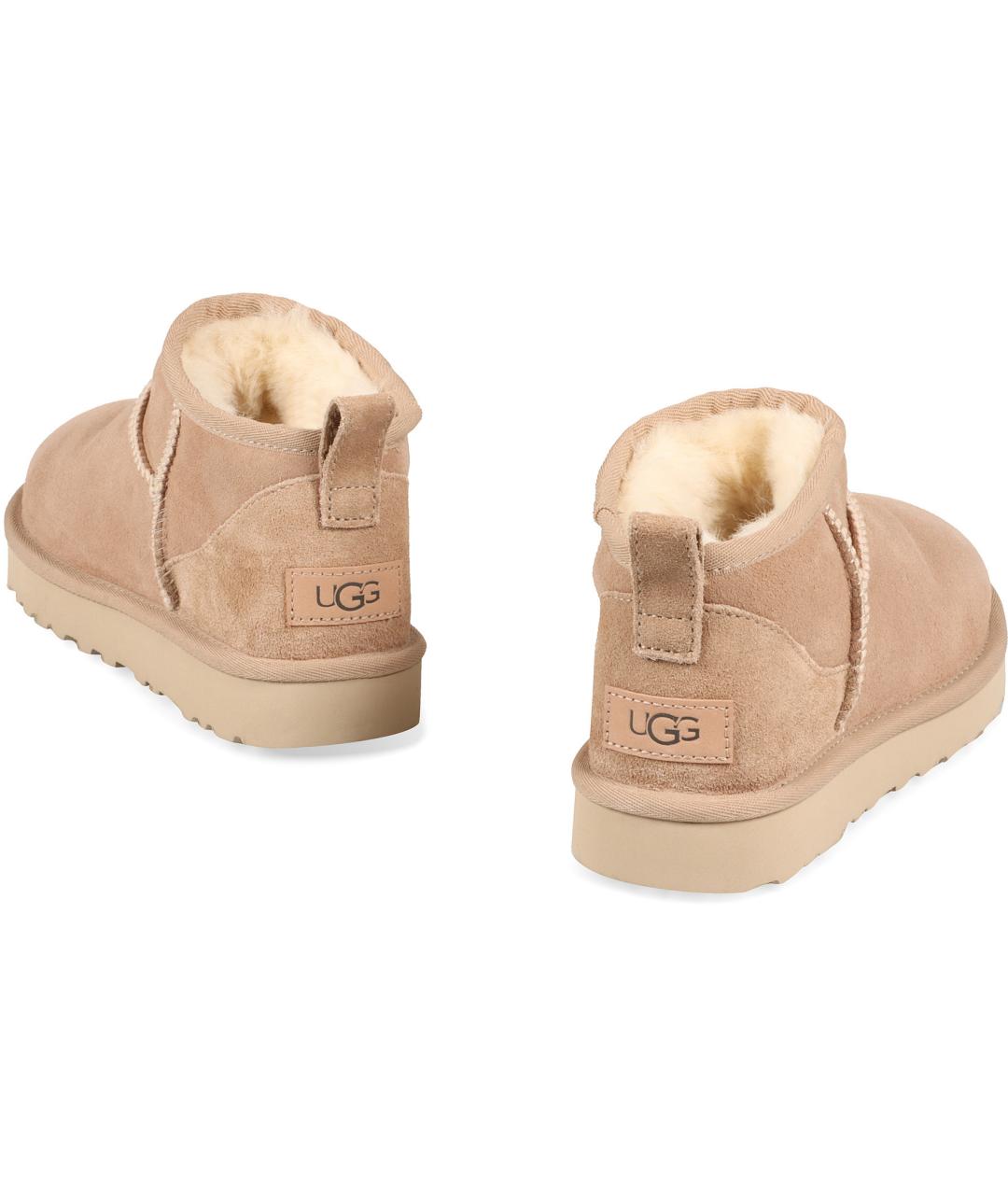 UGG Бежевые замшевые ботинки, фото 4