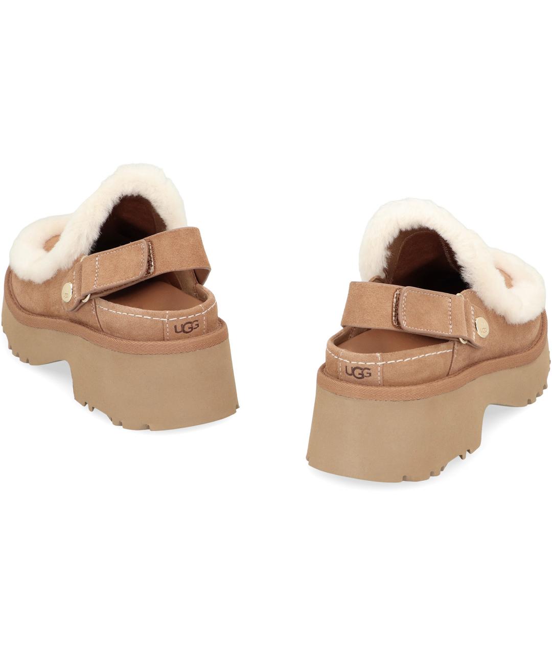 UGG Коричневые замшевые сабо, фото 4