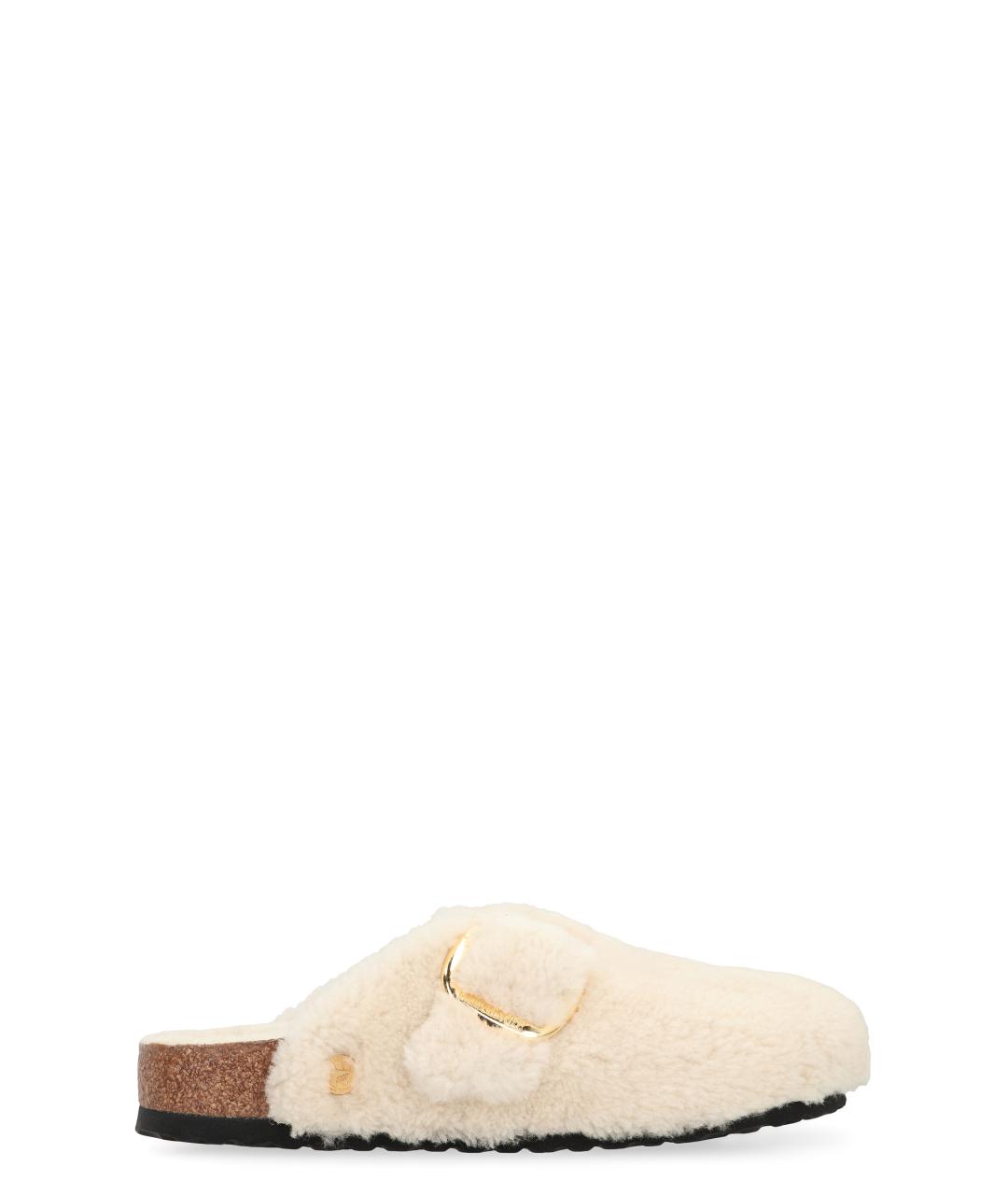 BIRKENSTOCK Бежевые мюли, фото 1