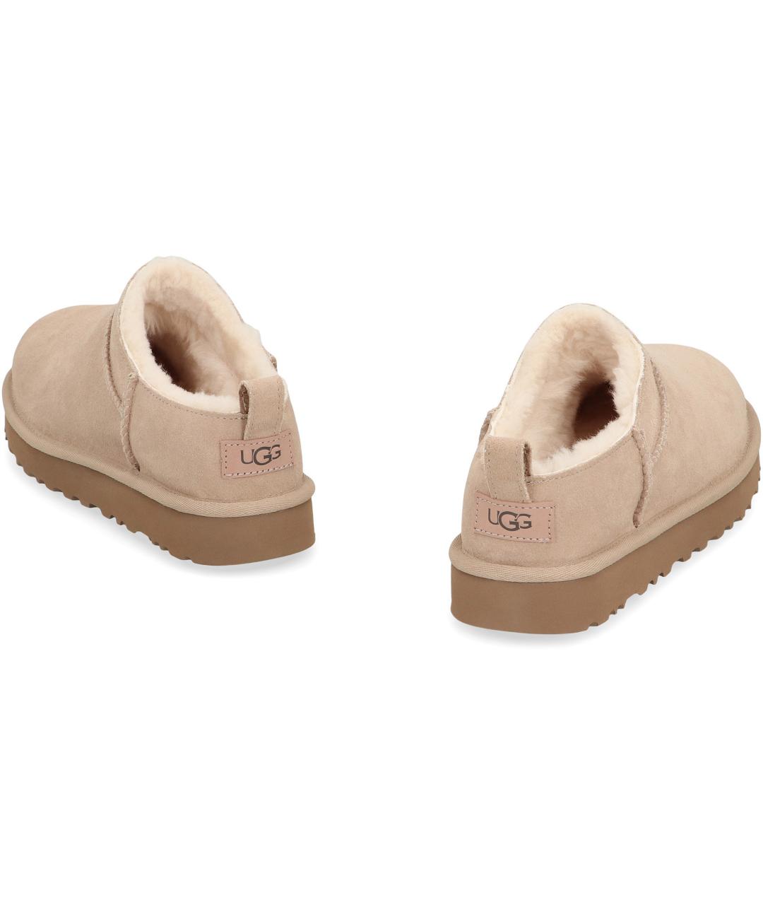 UGG Бежевые замшевые мюли, фото 4