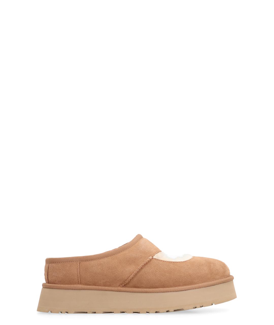UGG Коричневые замшевые балетки, фото 1
