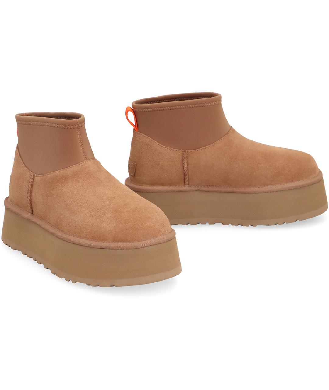 UGG Бежевые замшевые ботинки, фото 3