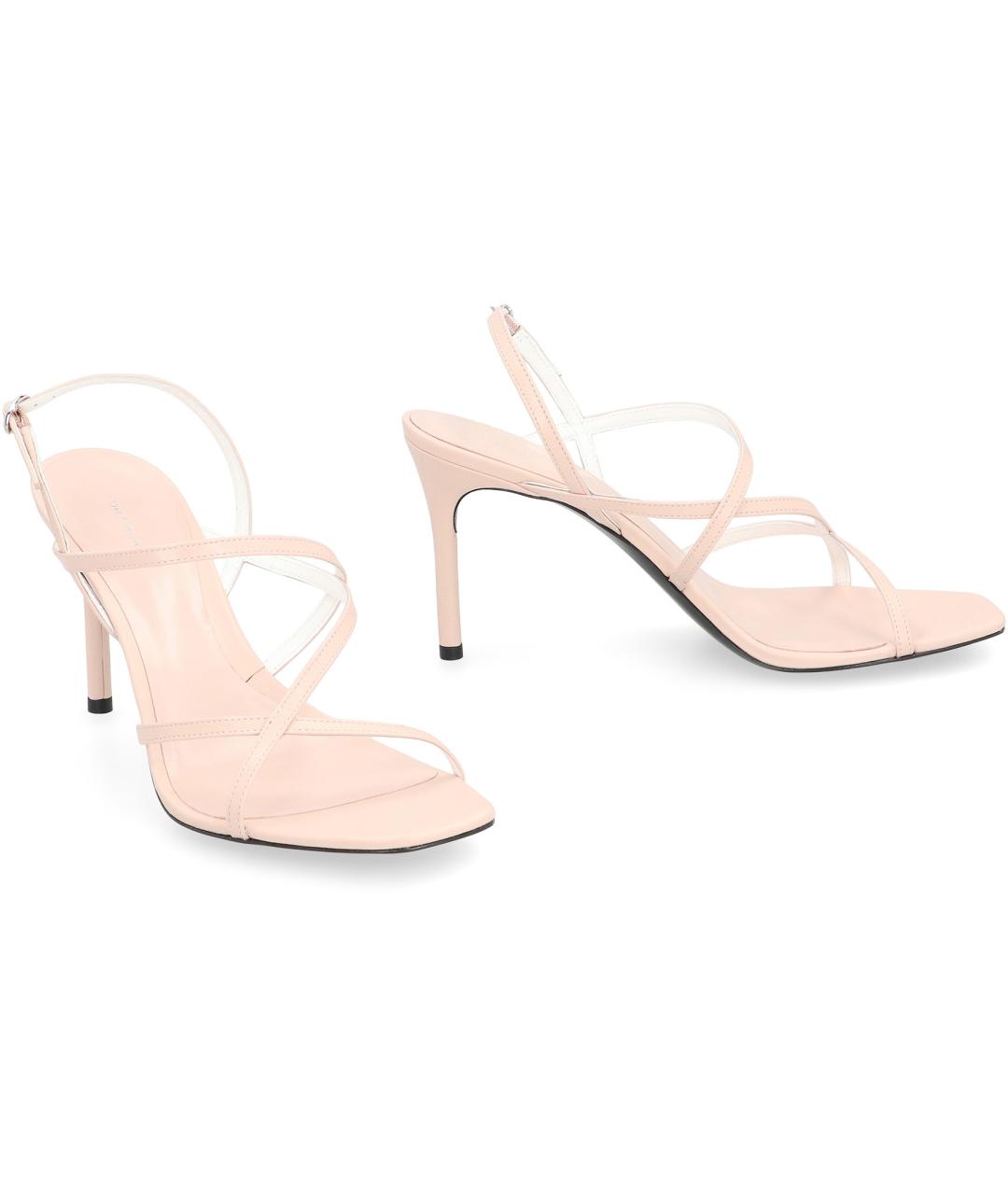 TORY BURCH Розовые кожаные босоножки, фото 3