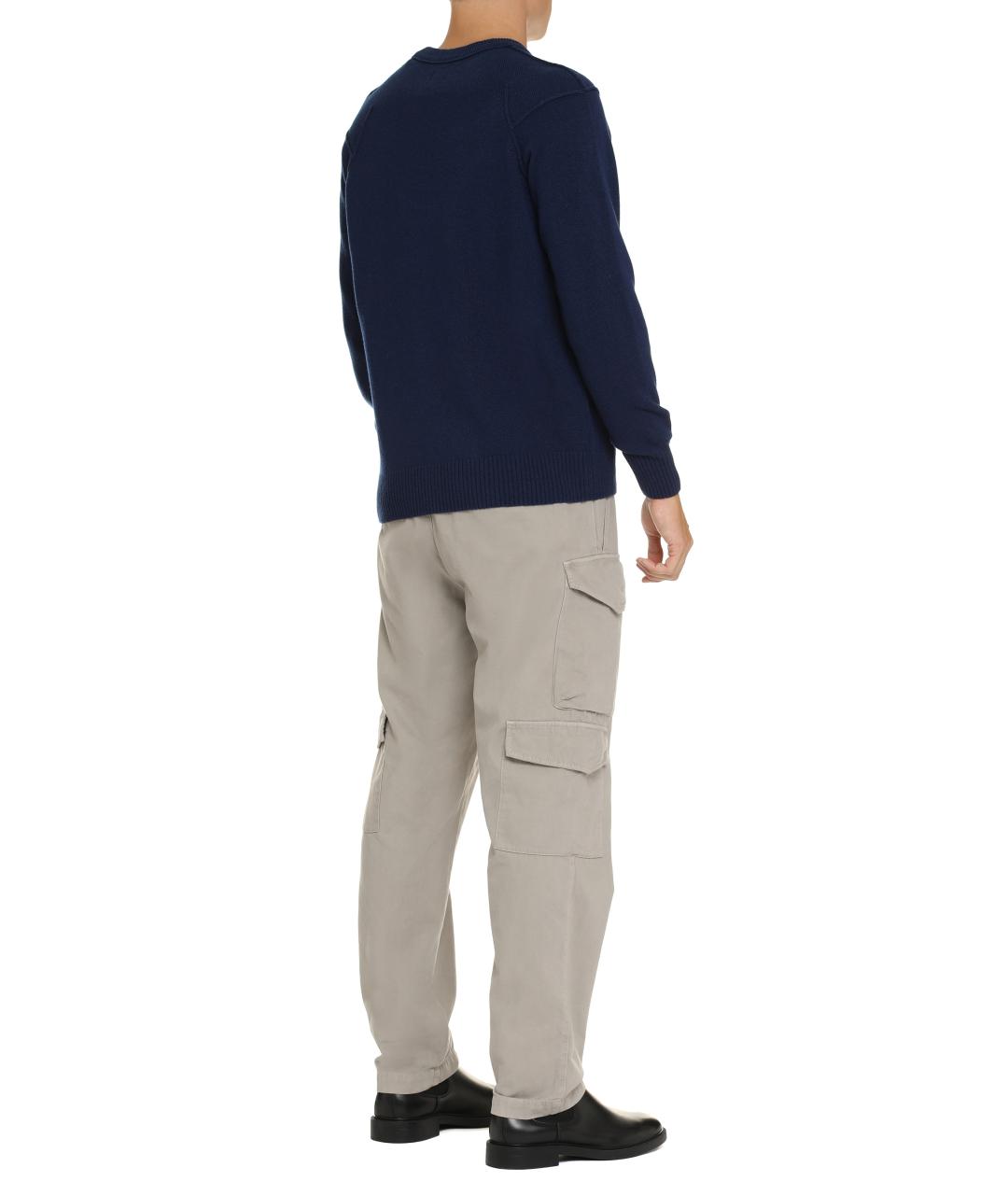 CP COMPANY Серые хлопковые повседневные брюки, фото 5